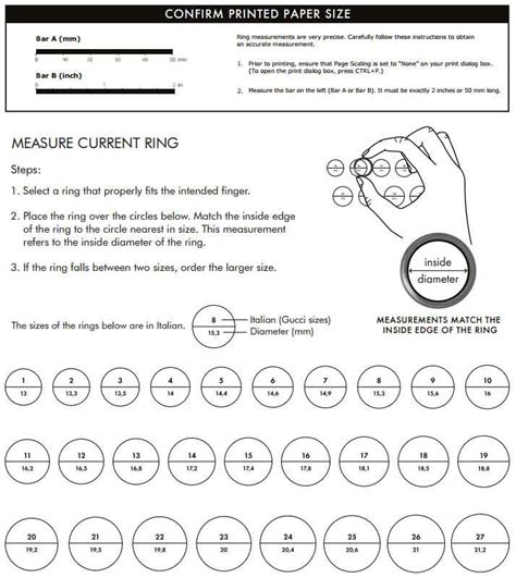 pandora to gucci ring size|Gucci ring size guide.